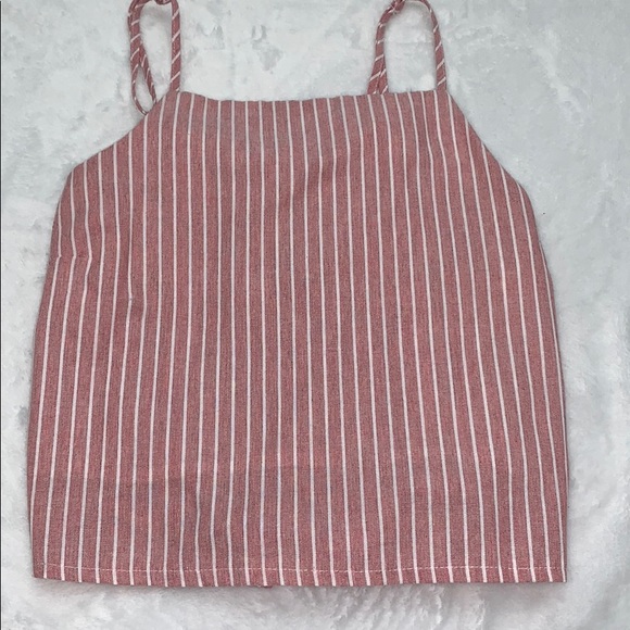 LA Hearts (Pacsun) Crop top light pink/red - Picture 1 of 4